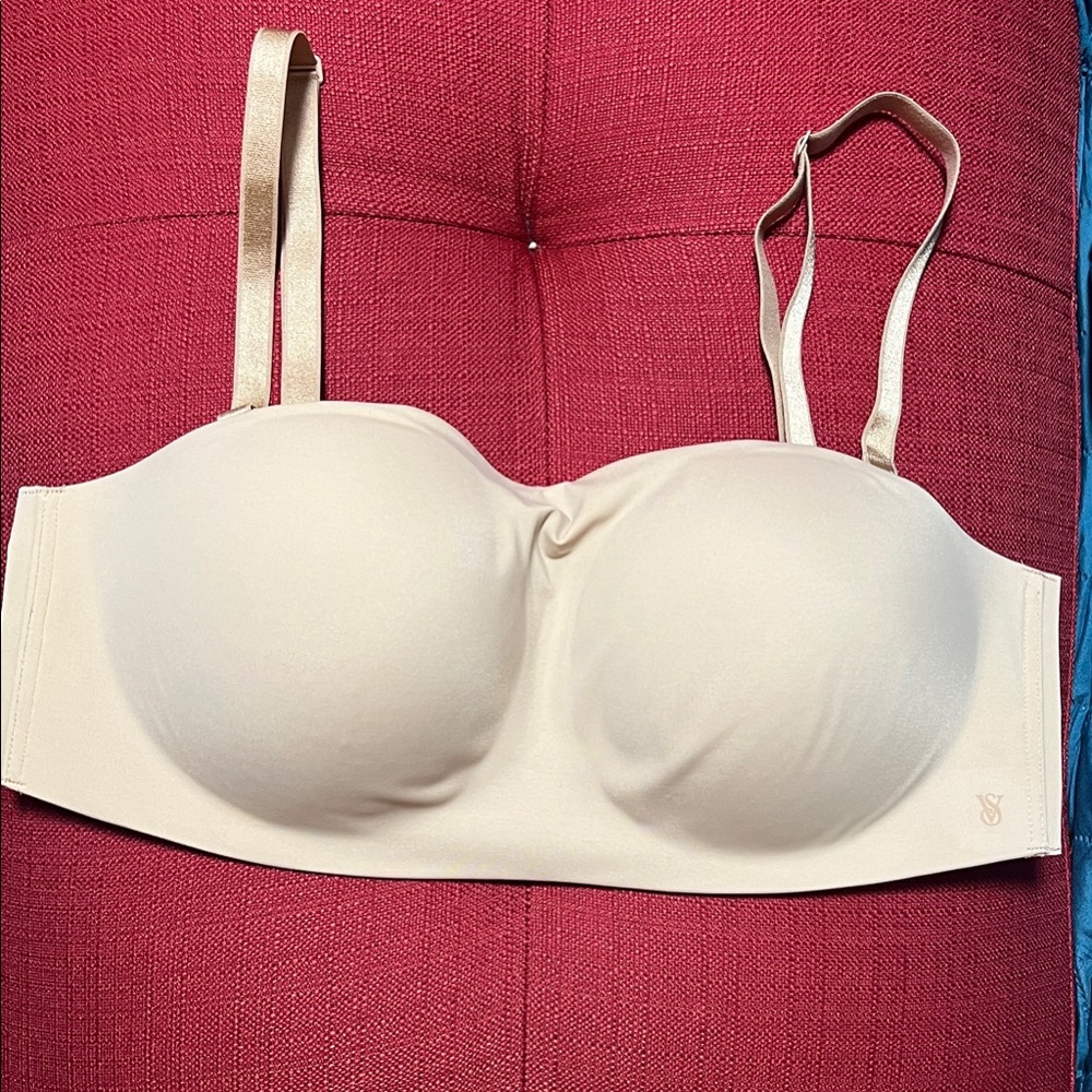 Victoria's Secret Beige Strapless Bra